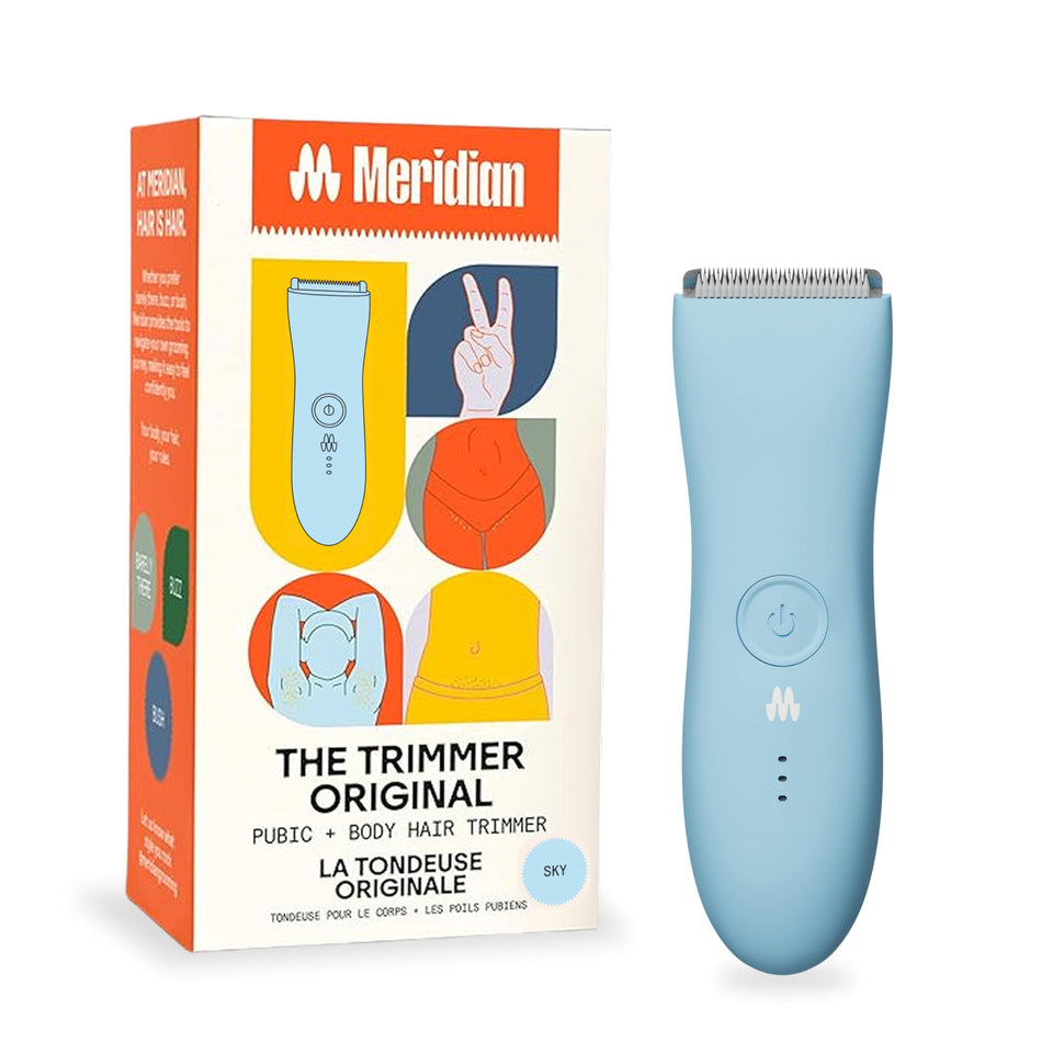 MERIDIAN trimmer front view showing sleek body and ergonomic design for easy handling