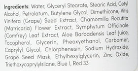 Merlot moisturizer next to common items showing 118 mL scale and travel-friendly size