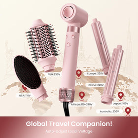 MESCOMB automatic curl barrels producing consistent curls for salon-like results