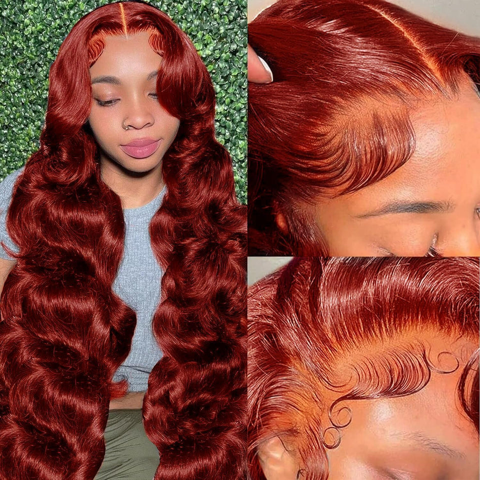 METDIO front view 13x6 wig showing natural hairline benefit