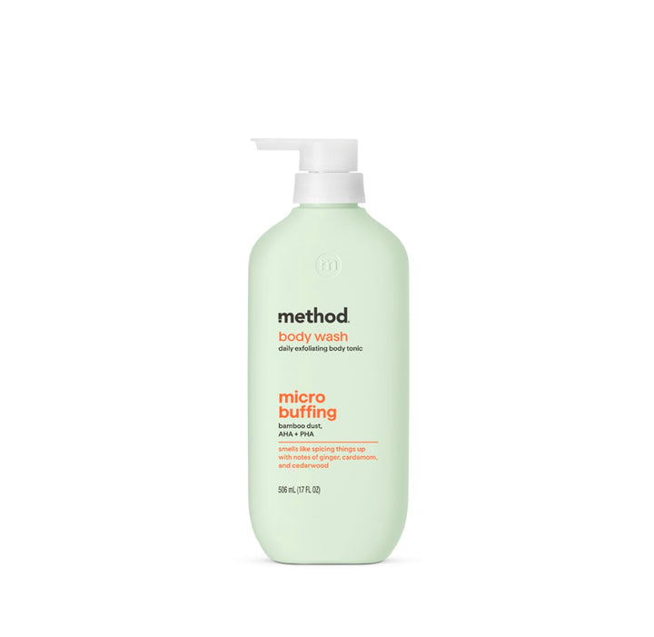 Method front packaging showing 17 fl oz bottle and product benefit