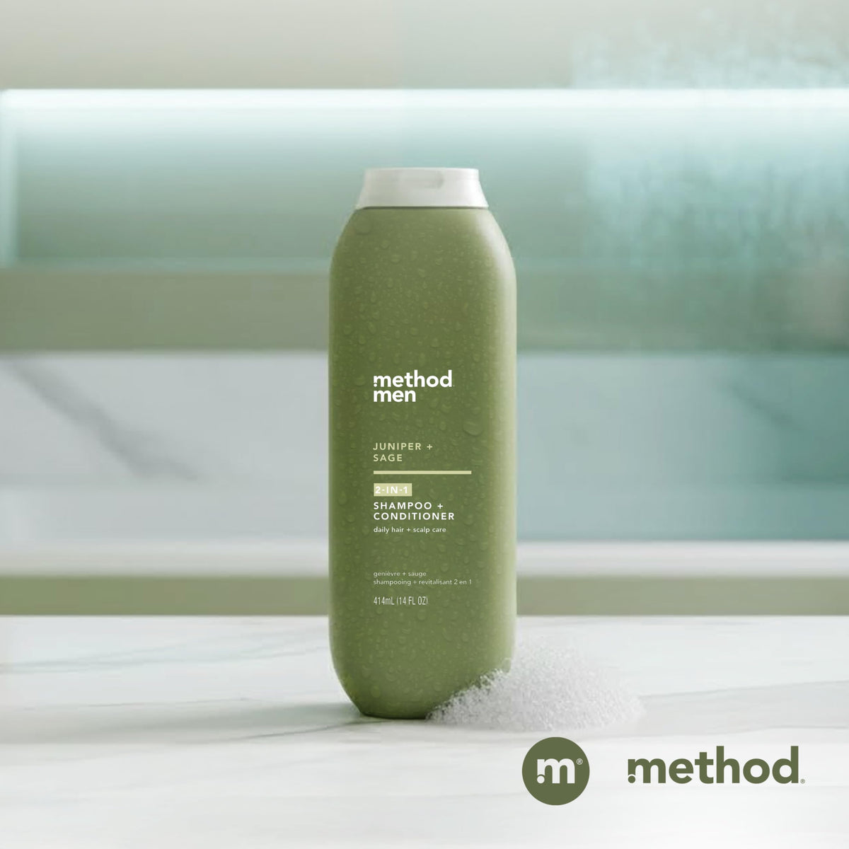 Method cap detail emphasizing secure closure and controlled dispensing