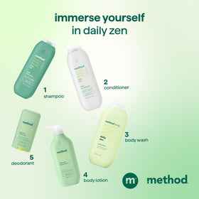 Method on color-treated hair showing improved shine and color-friendly care