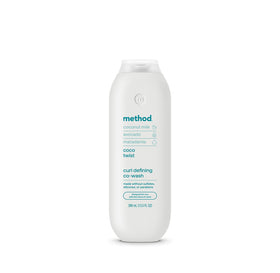 Method front packaging showing 13.5 oz bottle and label, highlights benefits