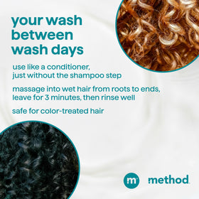 Method ingredient callout with coconut milk visuals showing nourishing oil