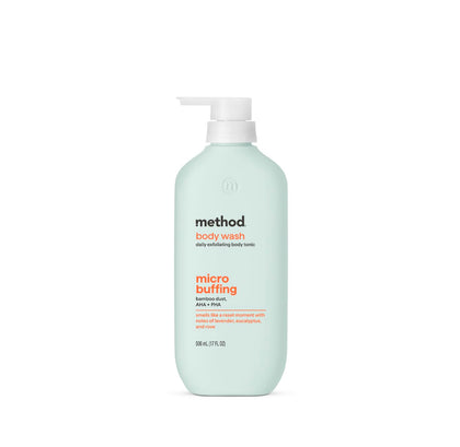 Method front packaging showing 17 fl oz bottle and calming scent benefit