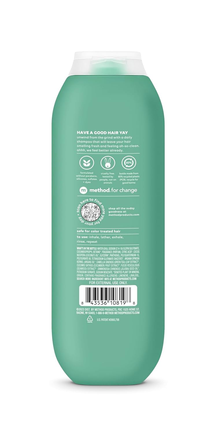 Method conditioner cream texture demonstrating smooth detangling benefit