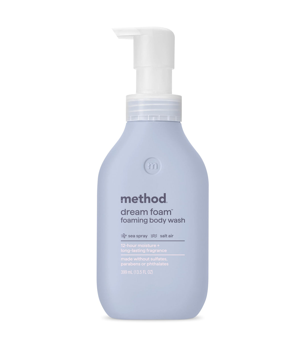 Method front packaging showing bottle and sea spray scent benefit
