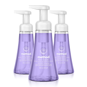 Method French Lavender front packaging showing three bottles and calming scent
