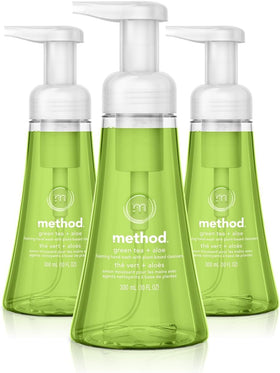 Method front packaging showing green tea aloe label and product benefit