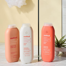 Method back label close-up showing ingredients and clean formulation details