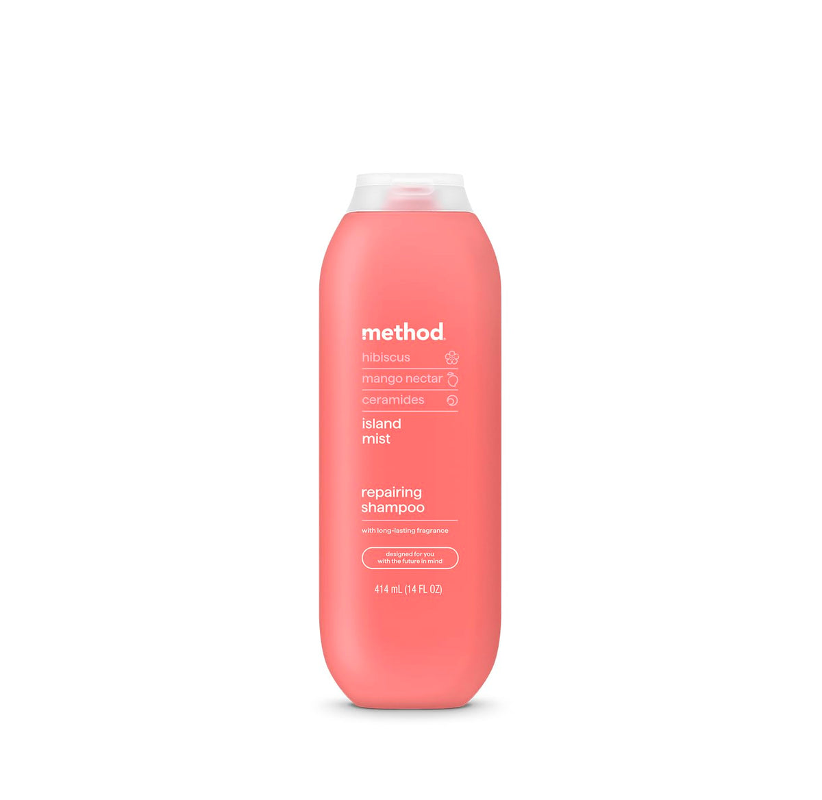 Method bottle front packaging showing Island Mist scent and benefits