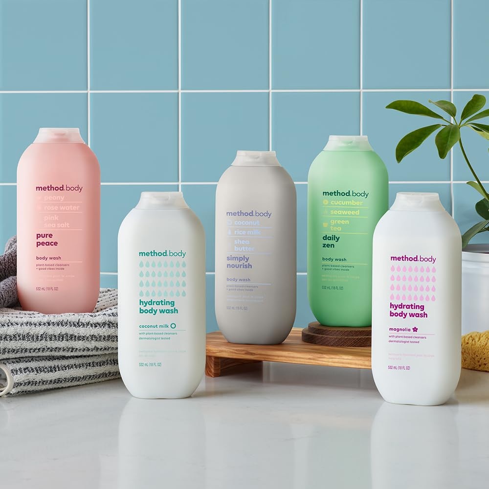 Method magnolia label ingredients view showing paraben and phthalate free benefit