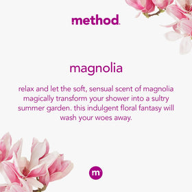 Method magnolia pump close-up highlighting easy-dispense pump and controlled use