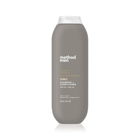 Method Men front packaging showing cedar cypress scent and size benefit
