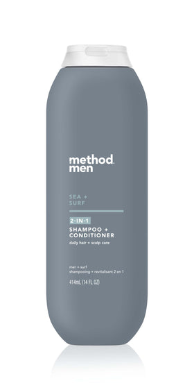 Method front packaging showing bottle and Sea + Surf scent benefit