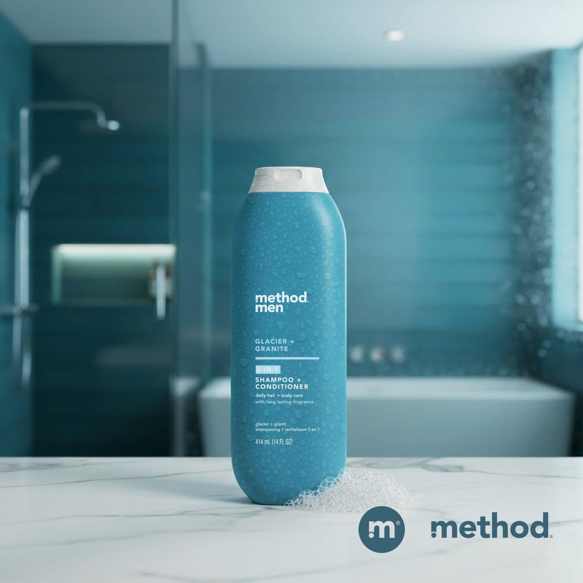 Method men after-wash hair showing softness and shine benefit
