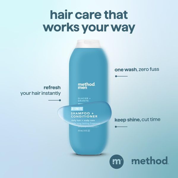 Method men visual with argan and jojoba oil to show nourishing ingredients