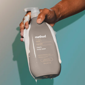 Method Men ingredient label detail emphasizing paraben-free formula