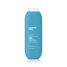 Method men front packaging showing Glacier + Granite and 2-in-1 benefits