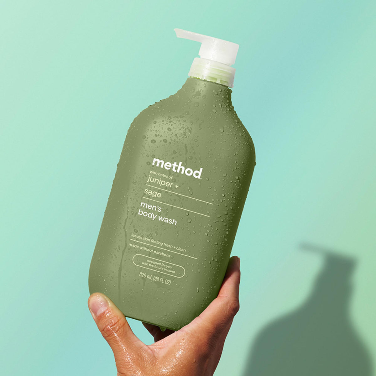Method label and ingredients panel highlighting paraben-free cruelty-free benefit