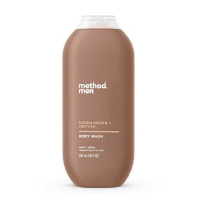Method bottle front label showing scent and clean formulation benefit