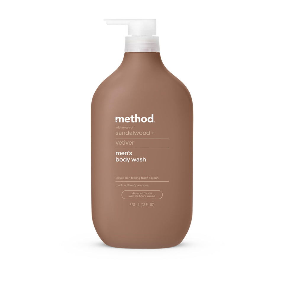 Method Men front bottle showing label and scent benefits