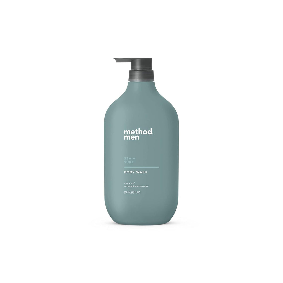 Method Men front bottle showing label and 28 oz size benefit