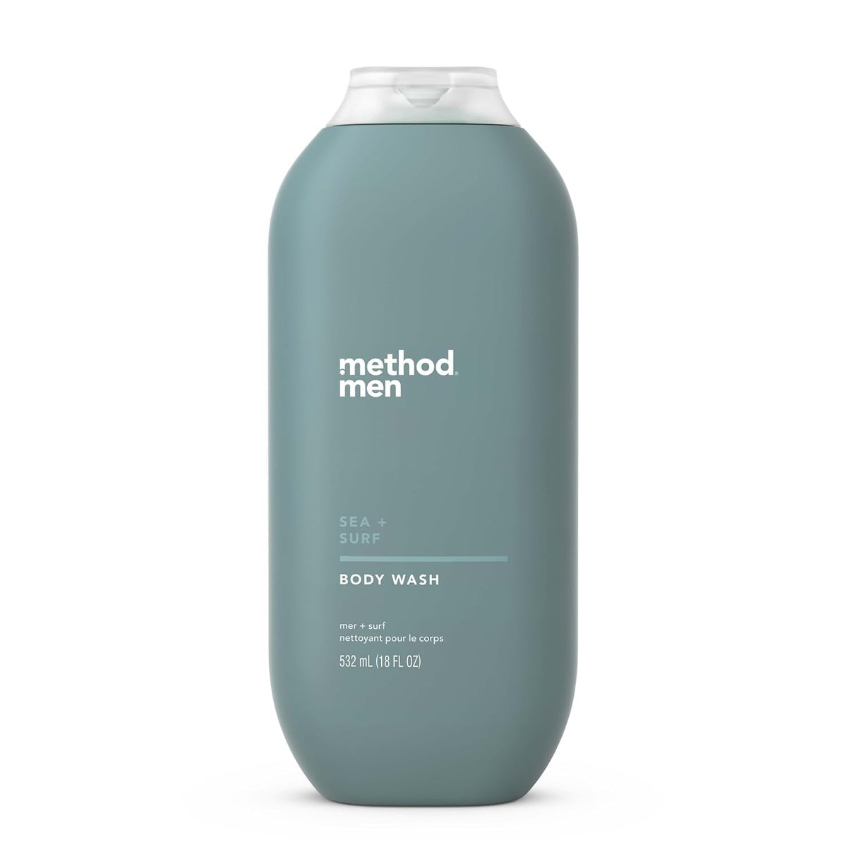 Method front packaging showing 18 oz bottle and clean label for easy identification