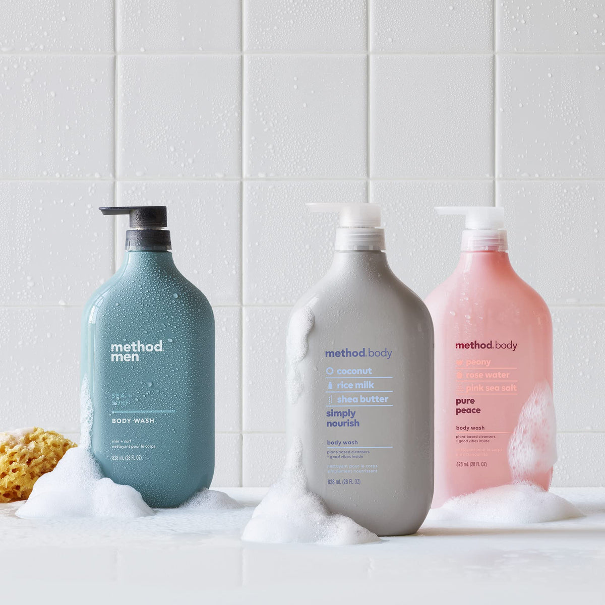 Method Men ingredients label close-up showing paraben and phthalate free