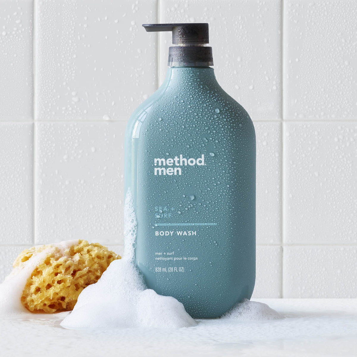 Method Men size comparison with everyday items showing long-lasting supply