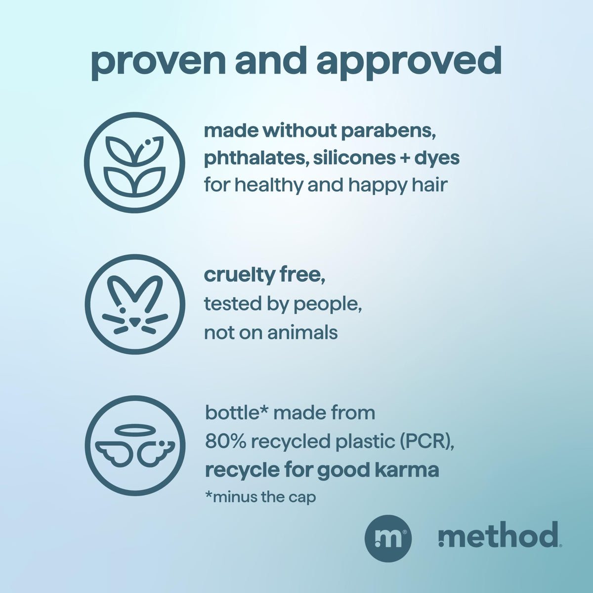 Method men bottle in hand for 14 oz size comparison and travel-friendly benefit