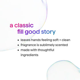 Method refill being poured into a foaming pump showing easy refill and waste reduction benefit