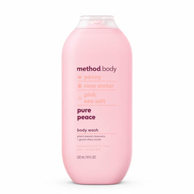 Method bottle front packaging showing label and scent benefits