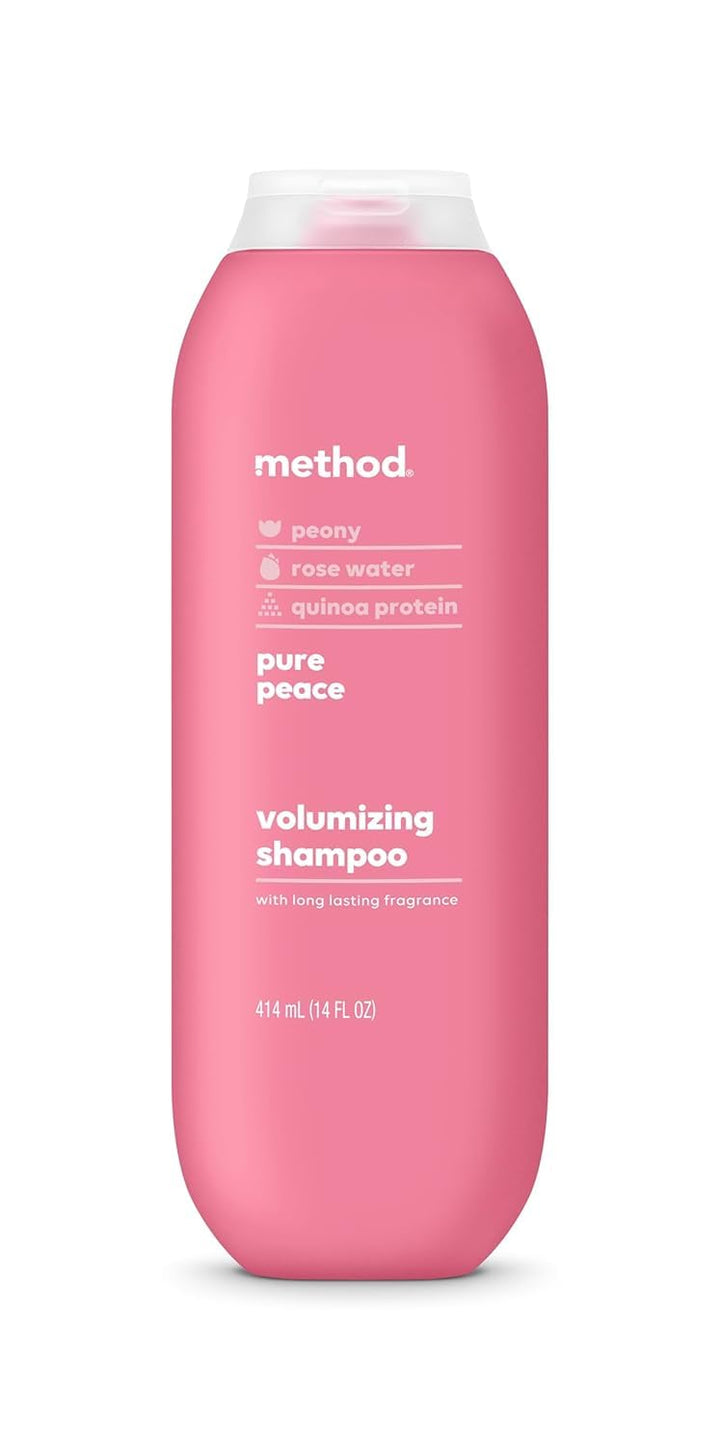 Method bottle front packaging showing label and volume for easy identification