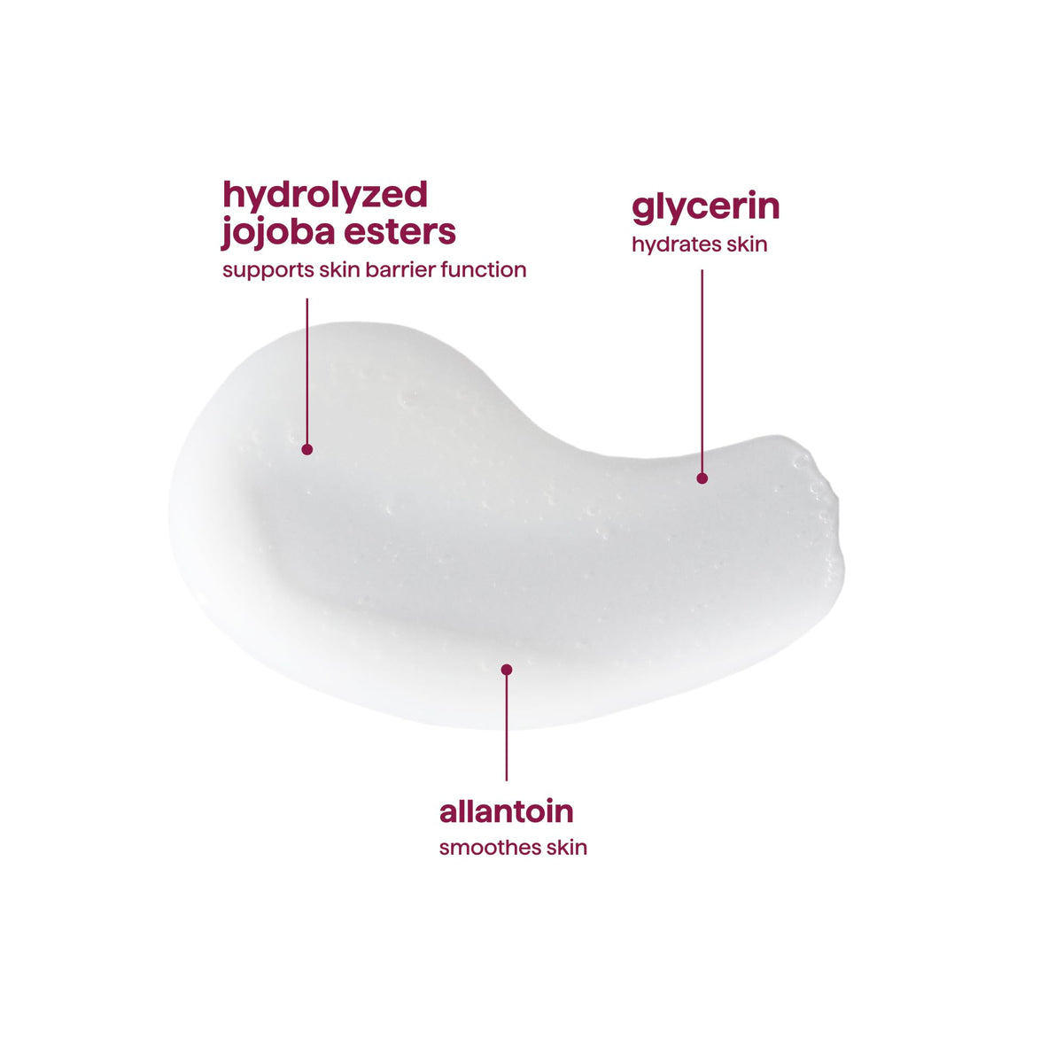 Method Pure Peace being applied to hands showing softening and hydration benefit