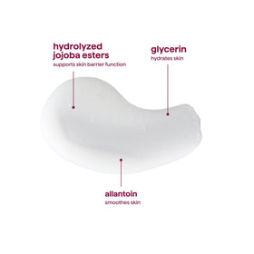 Method Pure Peace being applied to hands showing softening and hydration benefit