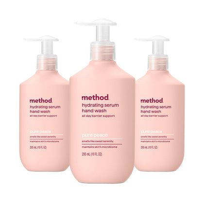 Method Pure Peace front view shows packaging and calming scent benefit