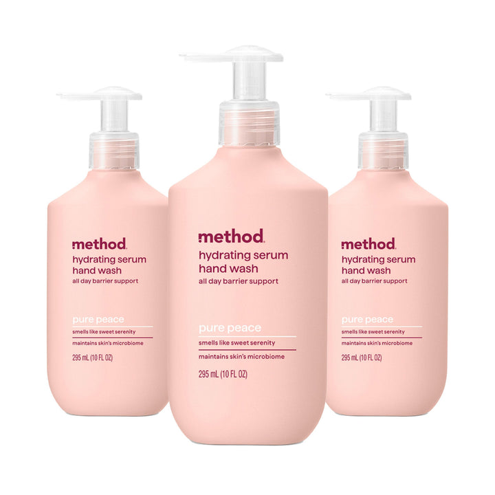 Method Pure Peace front view shows packaging and calming scent benefit