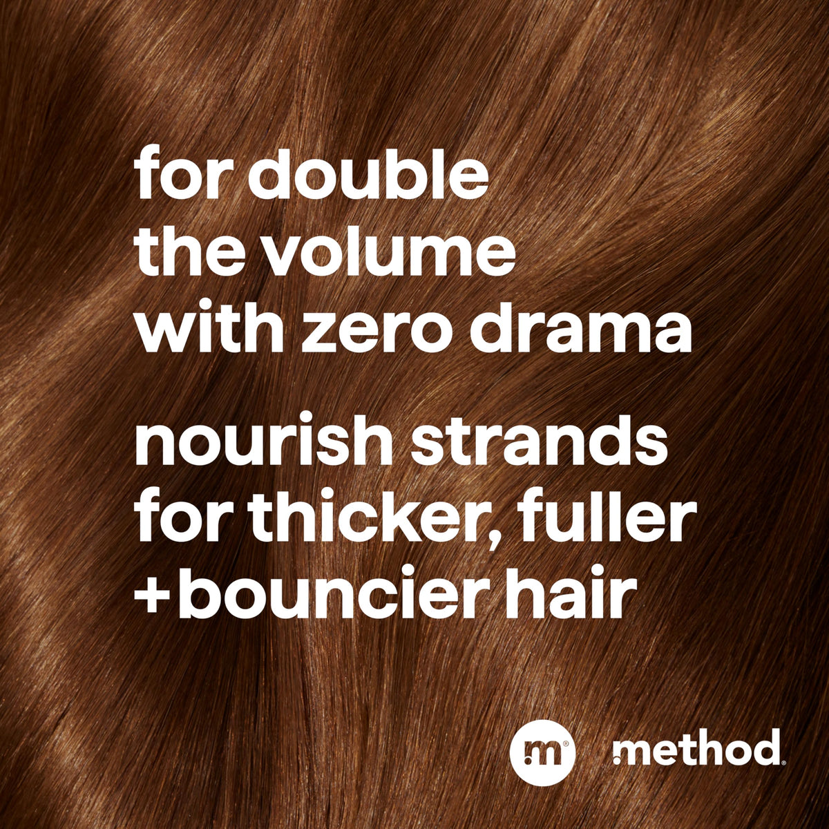 Method shampoo creamy lather close-up demonstrating gentle cleansing action