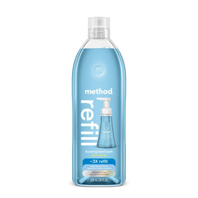 Method front packaging showing sea minerals refill and recyclable benefits