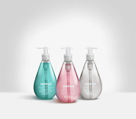 Method Sea Minerals placed on a bathroom counter in a modern setting, adding fresh scent and style
