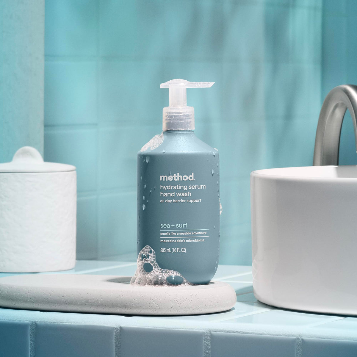 Method Sea + Surf pack of three stacked illustrating multi-sink convenience