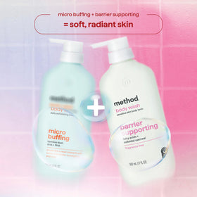 Method cruelty-free badge on label indicating ethical, animal-free testing