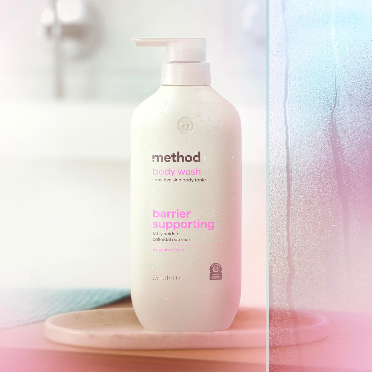 Method bottle beside moisturizer illustrating routine pairing for hydration