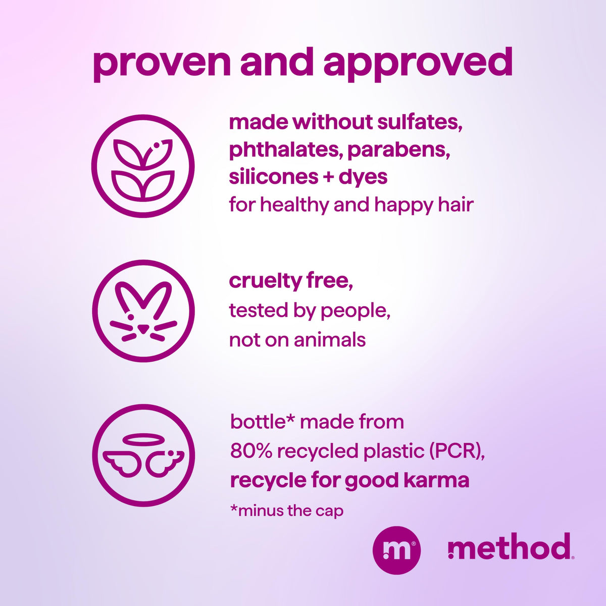 Method Serene Escape applied to curly hair mid-lengths showing improved manageability