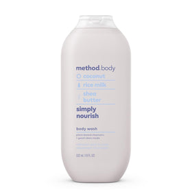 Method simply nourish front label showing scent and benefits