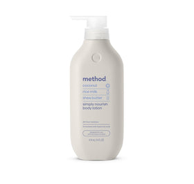 Method front packaging showing bottle and moisturizing benefit