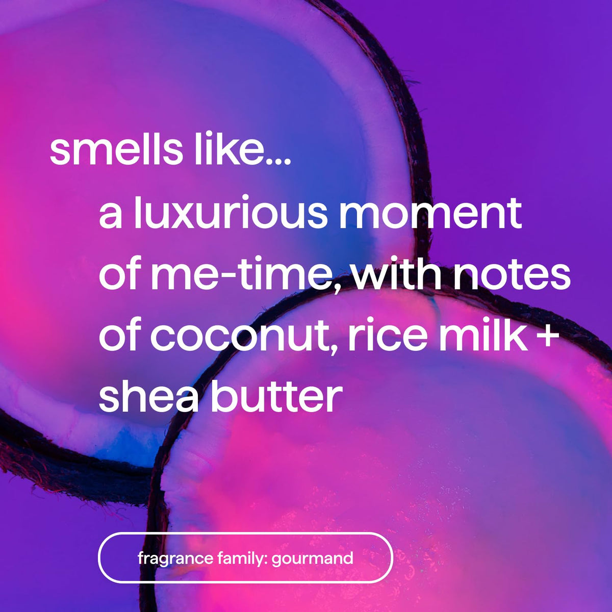 Method label detail showing ingredients and Simply Nourish scent notes for clarity
