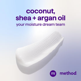 Method creamy conditioner texture on palm close-up demonstrating rich moisturizing feel